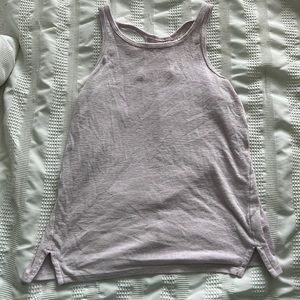 Light purple, Athleta Girls tank.